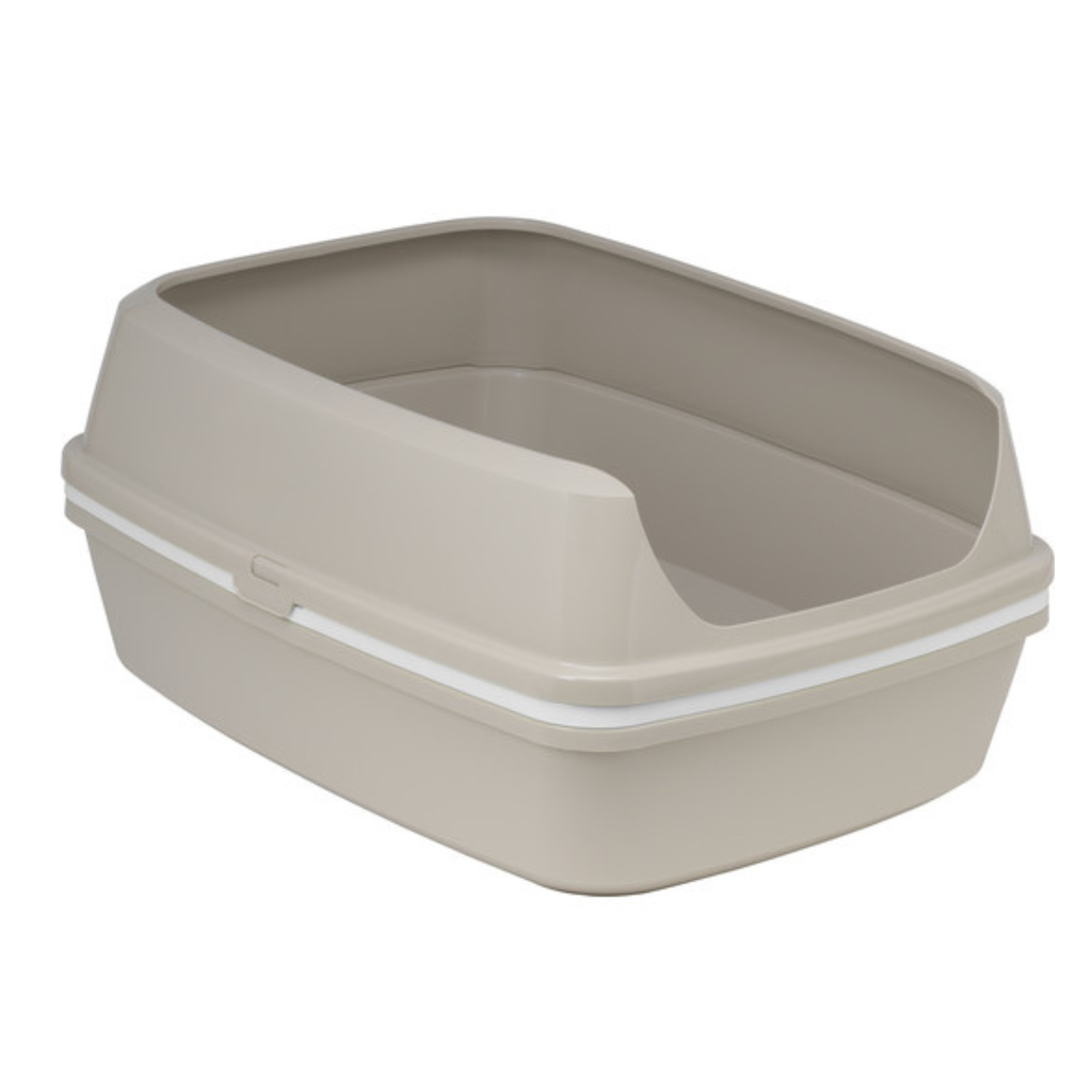 Moderna Lift to Sift -Open Cat Litter Box L 56 x W 42.7 x H 27.3 cm (Grey+White)[Size - XL]