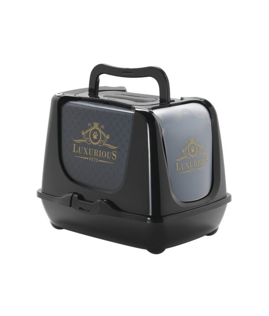 Moderna Trendy Cat-Litter box[Color - Black, Size - XL]
