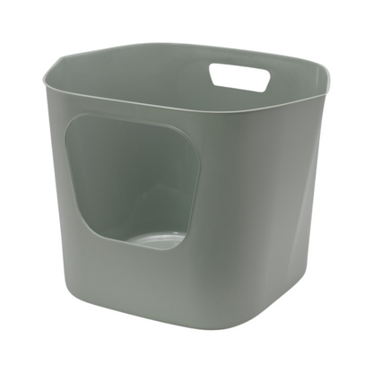 Moderna Lotus Cat Litter Box 54.4 x 43.9 x 40.5 cm-Olive Green