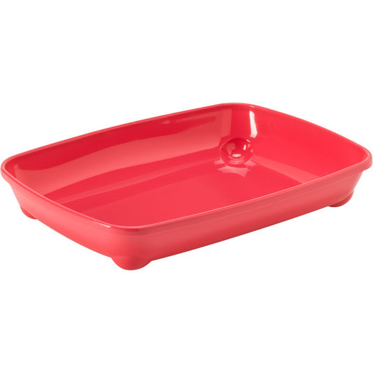 Moderna Arist-O-Tray-Cat Litter Tray 36.7 x 27.1 x 6.2 cm- [Color - Spicy Coral, Size - S]