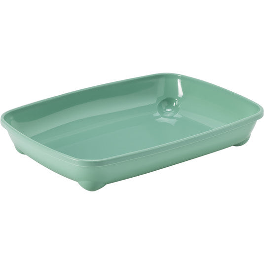 Moderna Arist-O-Tray-Cat Litter Tray 36.7 x 27.1 x 6.2 cm [Color - Green, Size - S]