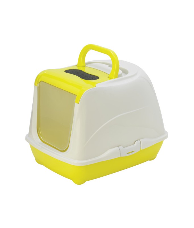 Moderna Flip Cat-Litter Box Large-50.2 x 38.8 x 37.7 cm-Yellow