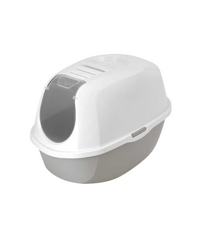 Moderna Smart Cat Litter Box - (Recycled) P4 L 54.5 x W 39.1 x H 40.3 cm[Color - Warm Grey]