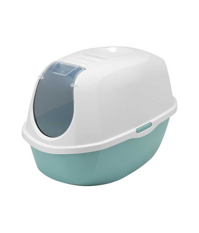 Moderna Smart Cat Litter Box - (Recycled) P4 L 54.5 x W 39.1 x H 40.3 cm[Color - Light Blue]