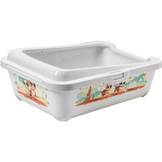 Moderna Hercules Litter Tray + Rim Indy & Louise -50.9 x 39.2 x 19.2 cm