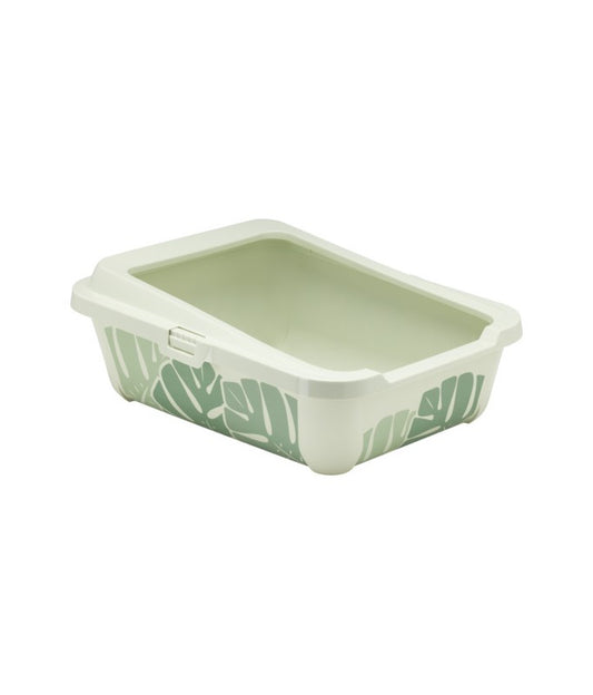 Moderna Hercules Litter Tray + Rim-50.9 x 39.2 x 19.2 cm-Green