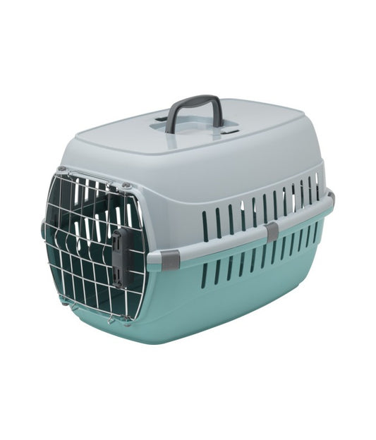 Moderna Road Runner Carrier Spring Lock Door-Cyan-48.6 x 32.3 x 30.3 cm