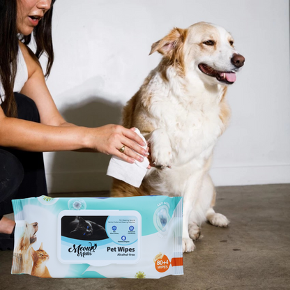 Meow Mates Pet Wipes (80+4pcs) - Unscented