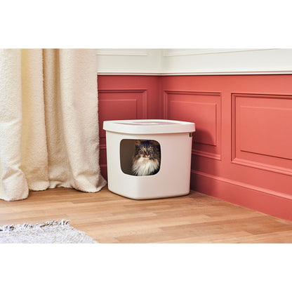 Moderna Cubana Stylish and functional corner-entry cat litter box L 49.5 x W 49.5 x H 43 cm