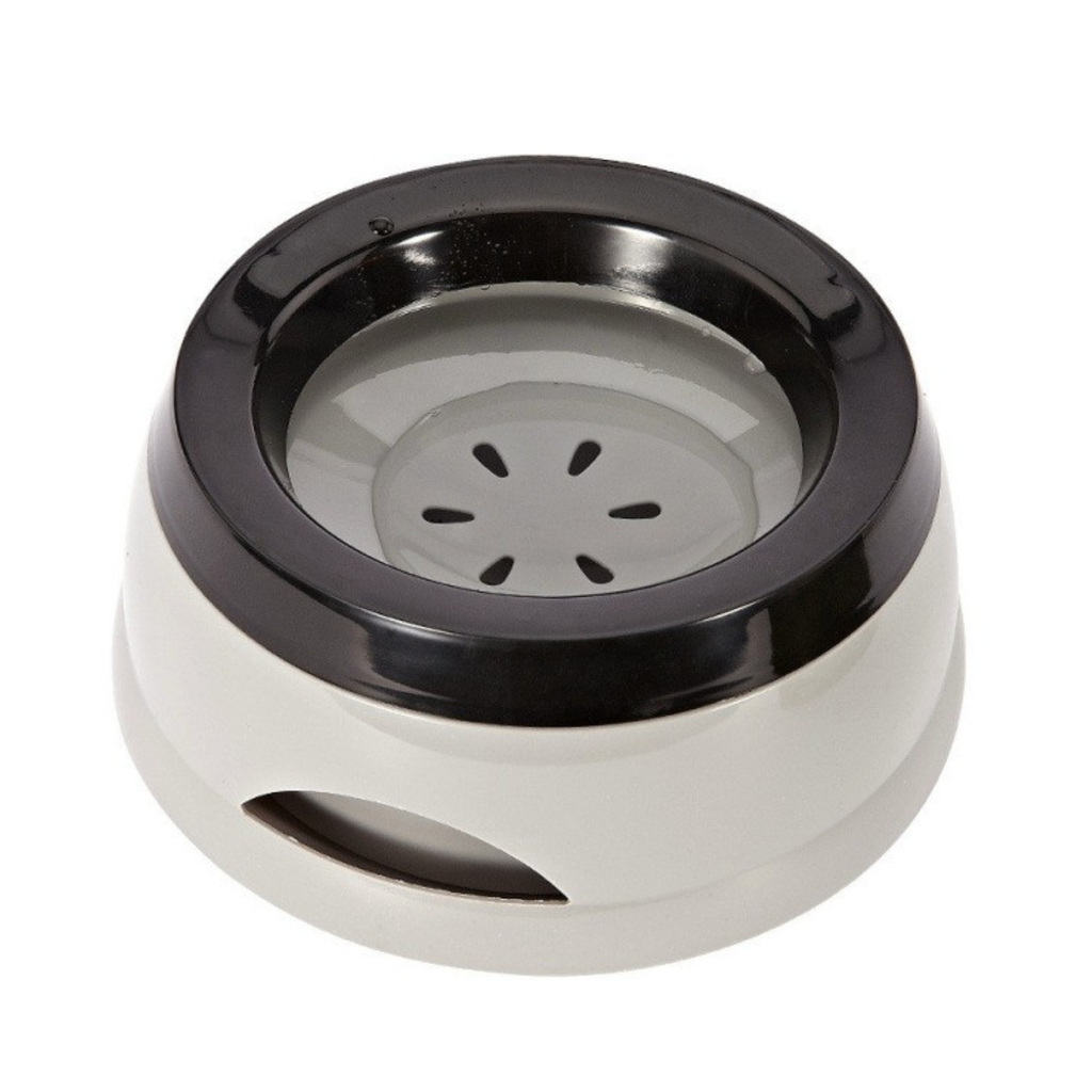 Pado Classic Round Anti Spill Pet Bowl 15.3×18.9×8cm-Grey