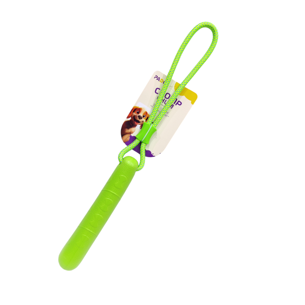 Pado Chomp Chum Straight With Rope EVA Toy-Green 25cm