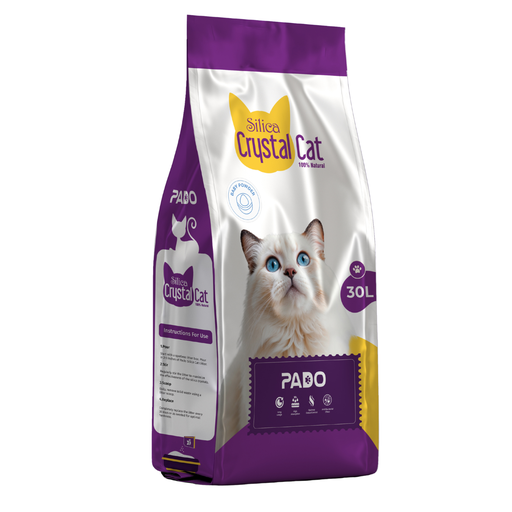 Pado Silica Crystal Cat Litter 30L - Baby Powder