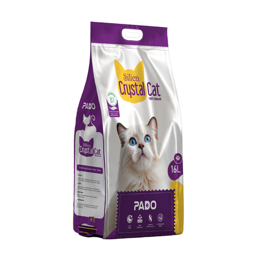 Pado Silica Crystal Cat Litter 16L With Pad Inside- Unscented