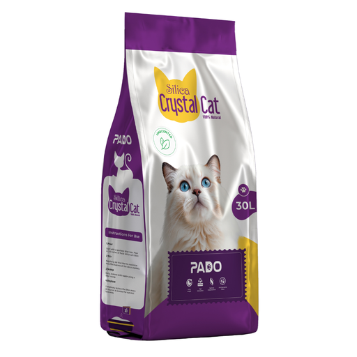 Pado Silica Crystal Cat Litter 30L - Unscented