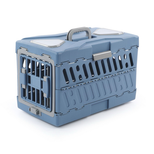 Pado Foldable Pet Carrier 56x33x37cm-Blue Colour