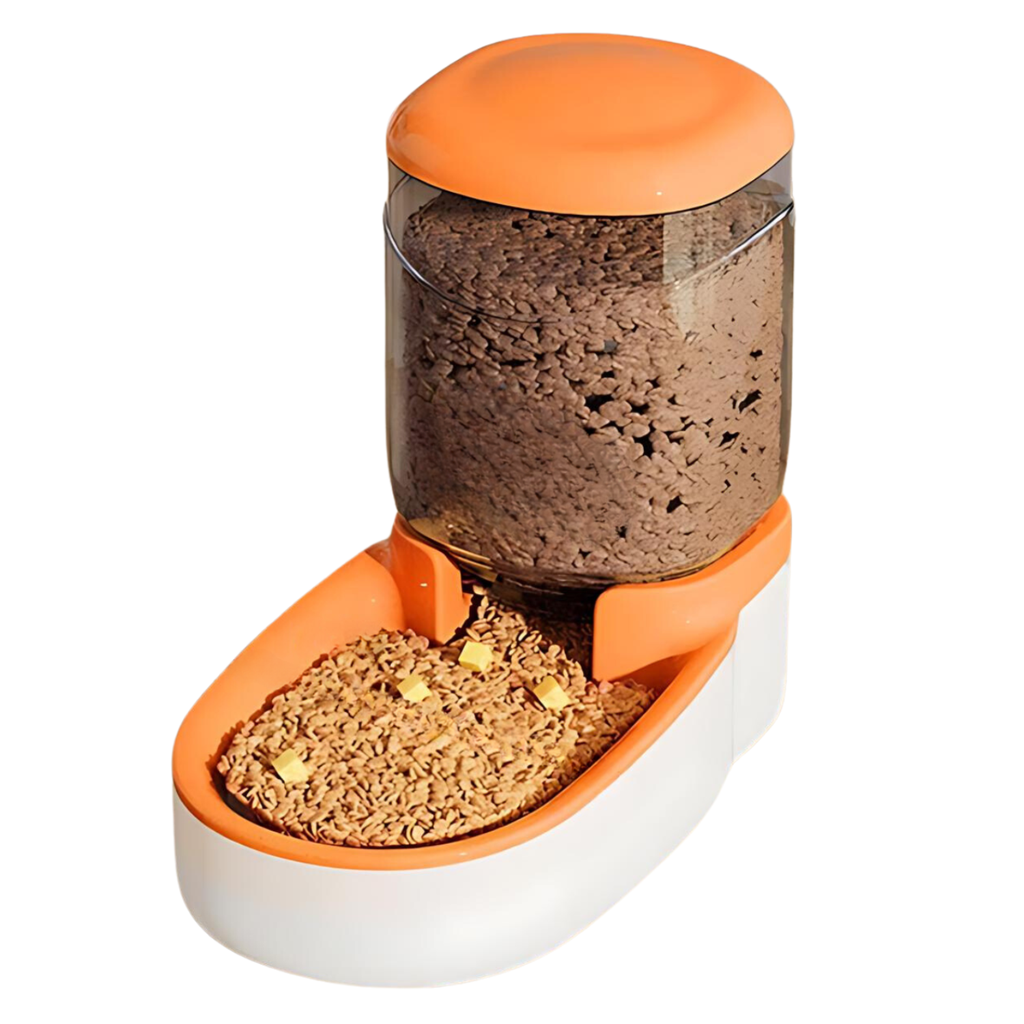 Pado Transparent Food Dispenser- Orange 4000ml