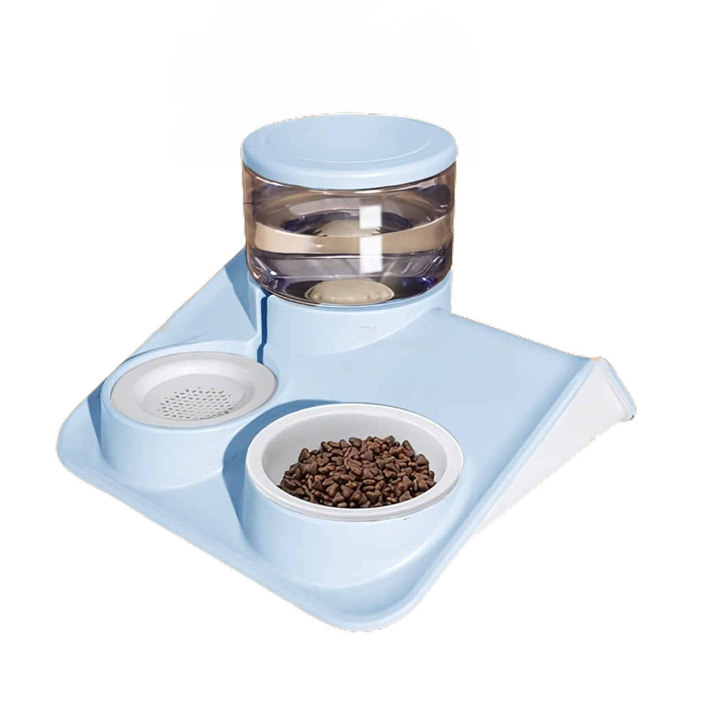 Pado Glossy Food & Water Dispenser -Blue 1800ml