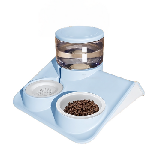 Pado Glossy Food & Water Dispenser -Blue 1800ml