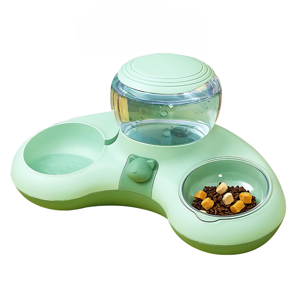 Pado Water Dispenser With Double Bowl-Green 1.4L