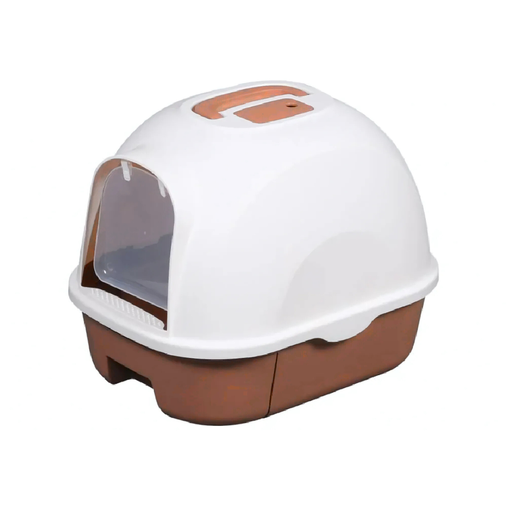 Pado Oval Cat Litter Box 53*41*41cm-Brown