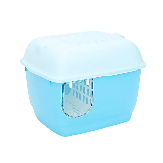 Pado Igloo Cat Litter Box 57.5*44*44cm-Blue