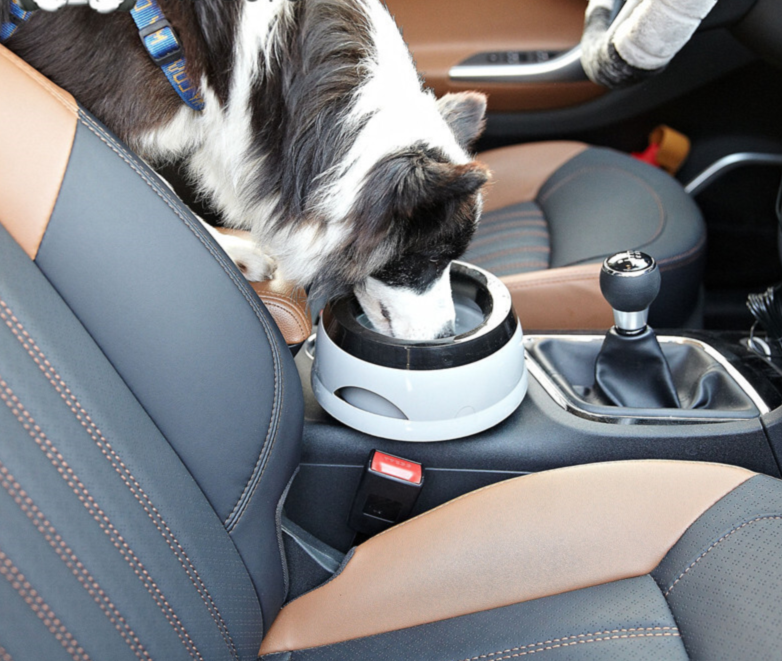 Pado Classic Round Anti Spill Pet Bowl 15.3×18.9×8cm-Green