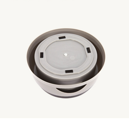 Pado Classic Round Anti Spill Pet Bowl 15.3×18.9×8cm-Grey