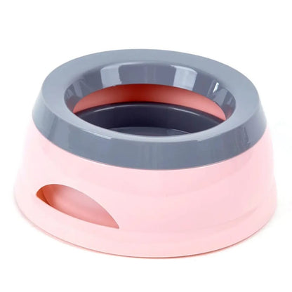 Pado Classic Round Anti Spill Pet Bowl 15.3×18.9×8cm-Pink