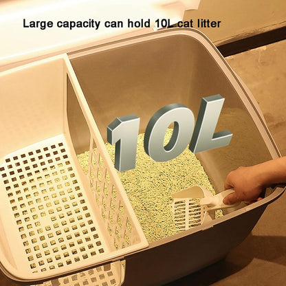 Pado Igloo Cat Litter Box 57.5*44*44cm-Blue