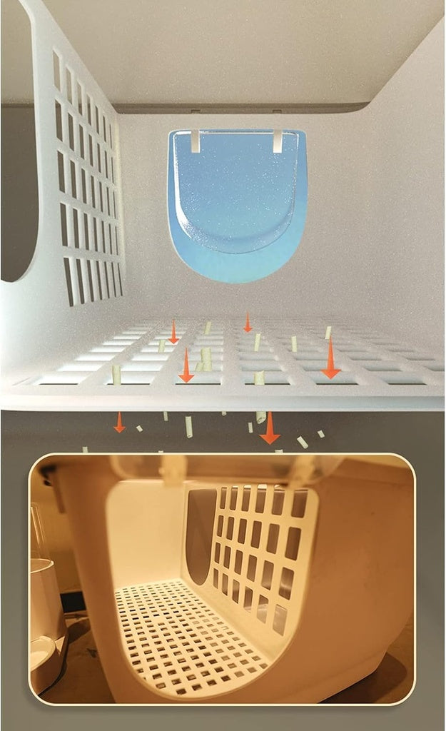 Pado Igloo Cat Litter Box 57.5*44*44cm-Grey