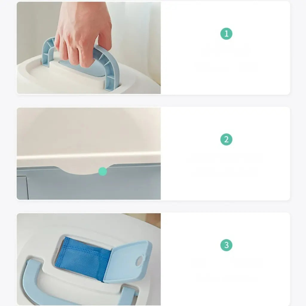 Pado Oval Cat Litter Box 53*41*41cm-Brown