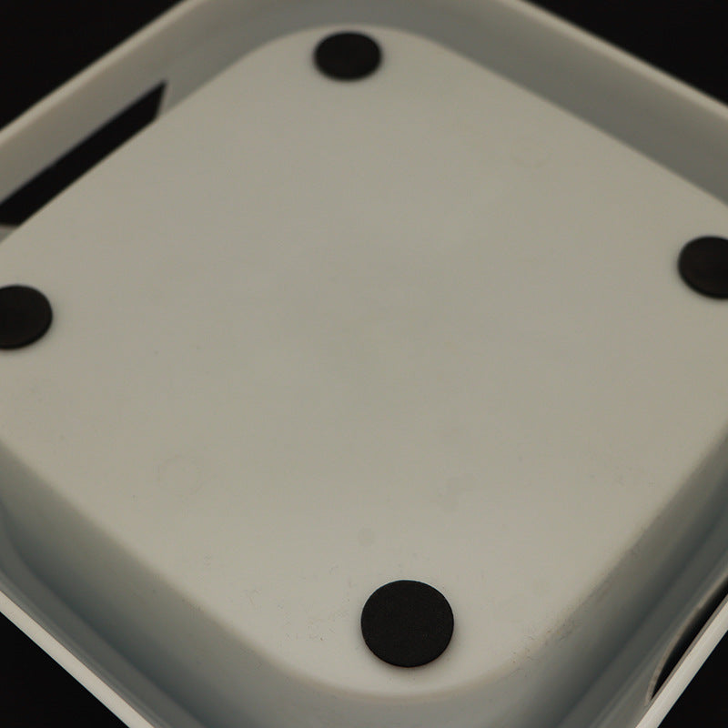 Pado Square Anti Spill Pet Bowl 21x21x7.8cm[1000ml] -Rose Red