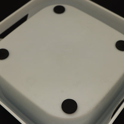 Pado Square Anti Spill Pet Bowl 21x21x7.8cm [1000ml] -Blue