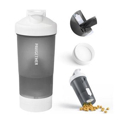 Pawgether Pure Travel 1 [PT1]- 4 in 1 Pet Travel Bottle -Grey