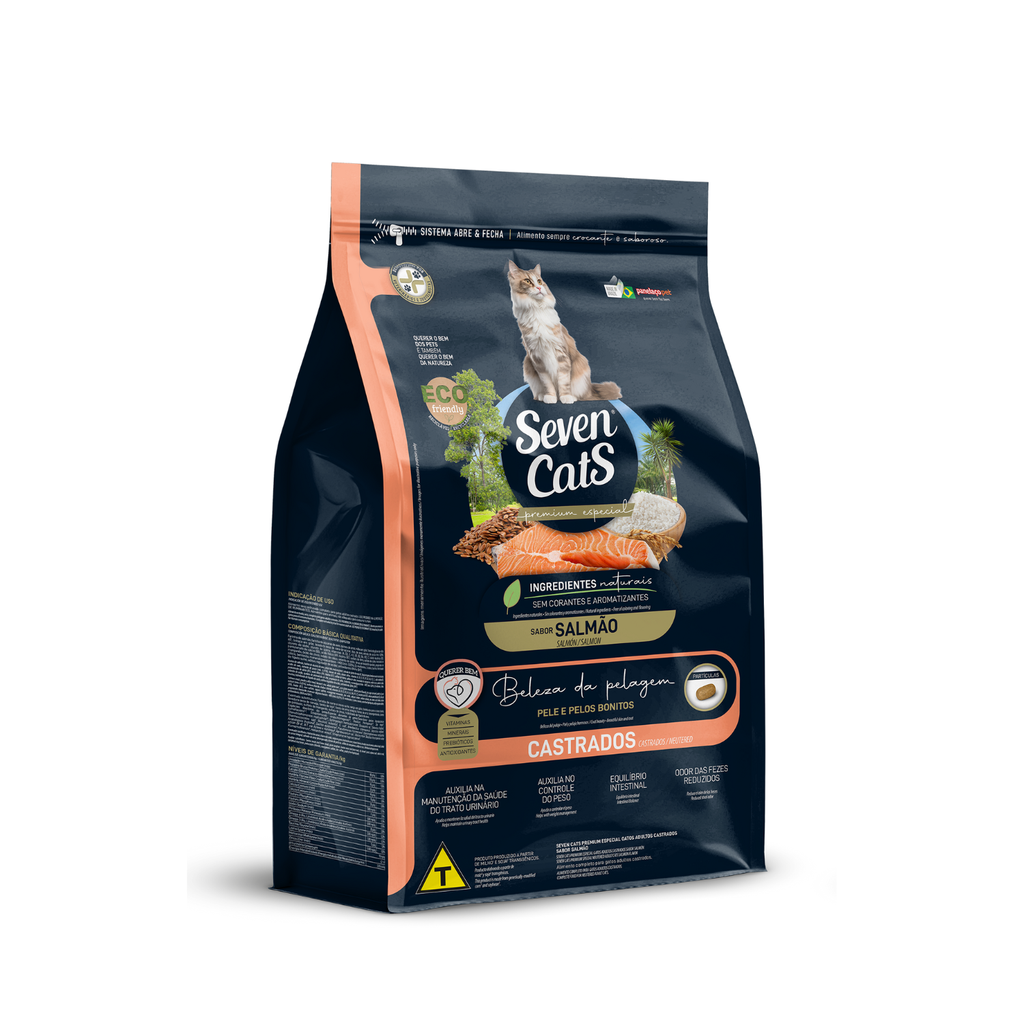 Seven Cats Cat Food For Sterilized - Salmon [Coat Beauty] 1kg