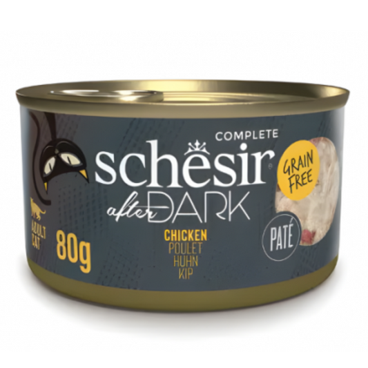 Schesir After Dark Patè For Cat - Chicken 80g (Min Order- 12 Cans)