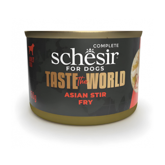 Schesir Taste The World Dog Wholefood - Asian Stir Fry 150g (Min Order- 8 Cans)