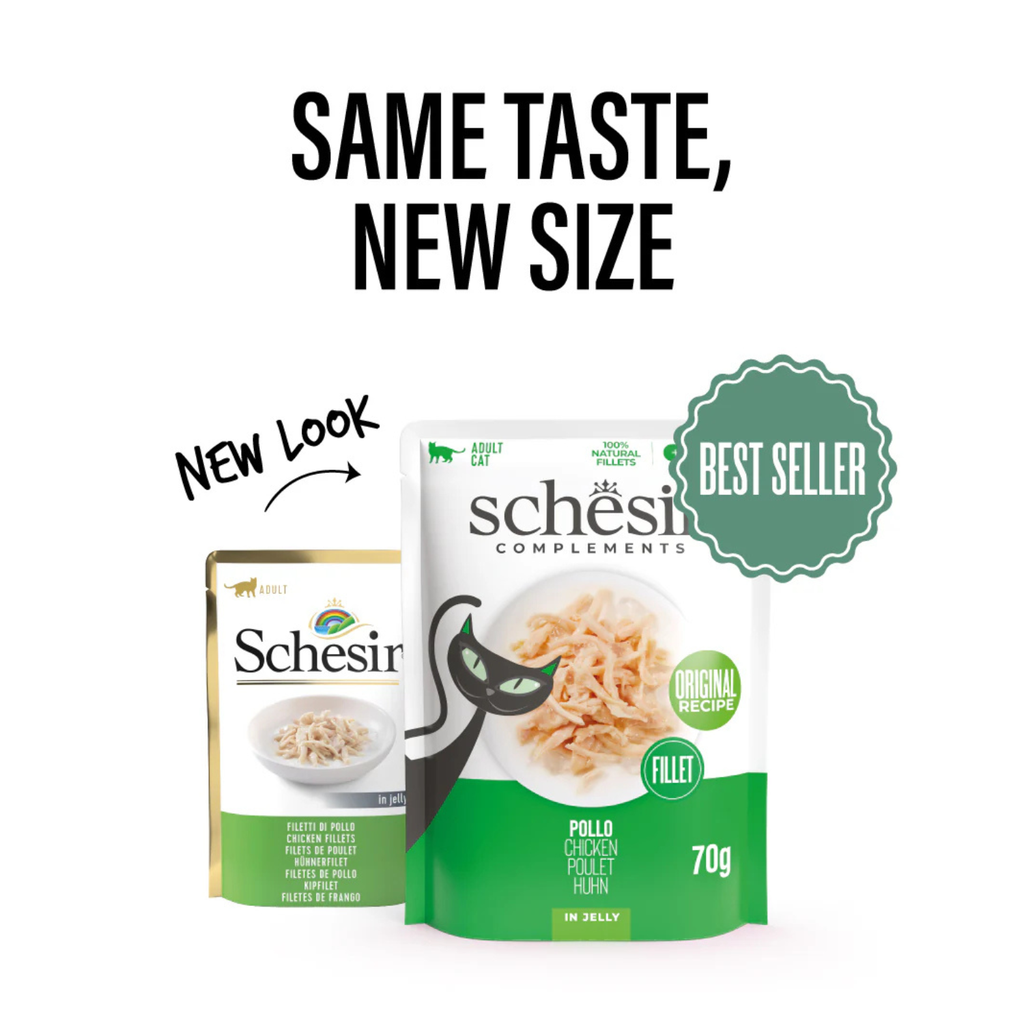 Schesir Complements Cat Wet Food in Jelly Pouch- Chicken 70g [MOQ:12pcs]