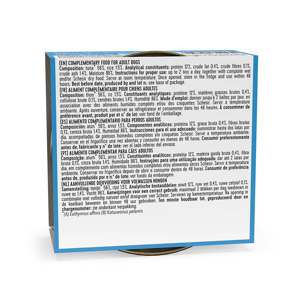 Schesir Dog Wet Food in Jelly Can-Tuna 150g [MOQ:10pcs]