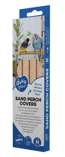 Duvo+ Sand Perch Covers - Beige[Count - 4, Dimension - 19x1x1 cm]
