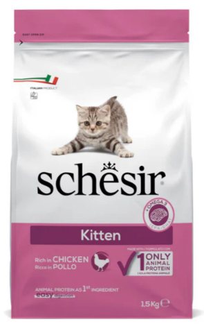 Ingredients Schesir Dry food for kittens with a single protein source - Kitten Rich in Chicken - 1.5kg