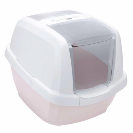 Imac Maddy Hooded Cat Toilet- Pink-White 62x49.5x47.5cm