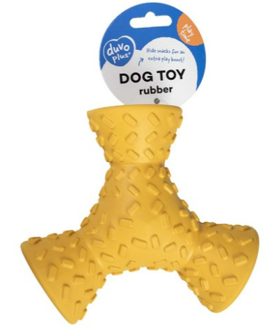 Duvo+ Feeding Griplay Tripod Yellow - Dog Toy 16x14x6.5cm