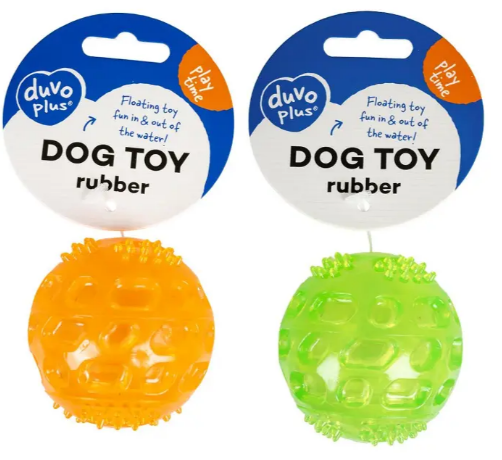 Duvo Tpr Ball Squeaky Orange/Green 5.5cm