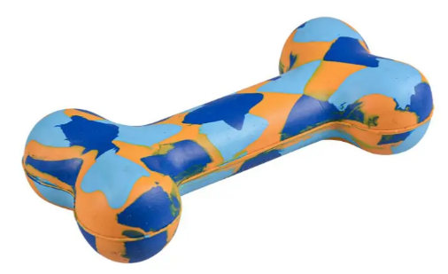 Duvo+ Rubber Bone Smash Multicolour - 18x8.6x4.2cm