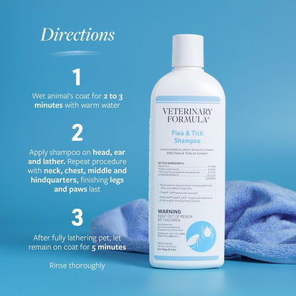 Synergy Labs Veterinary Formula Clinical Care Flea & Tick Shampoo 473ml