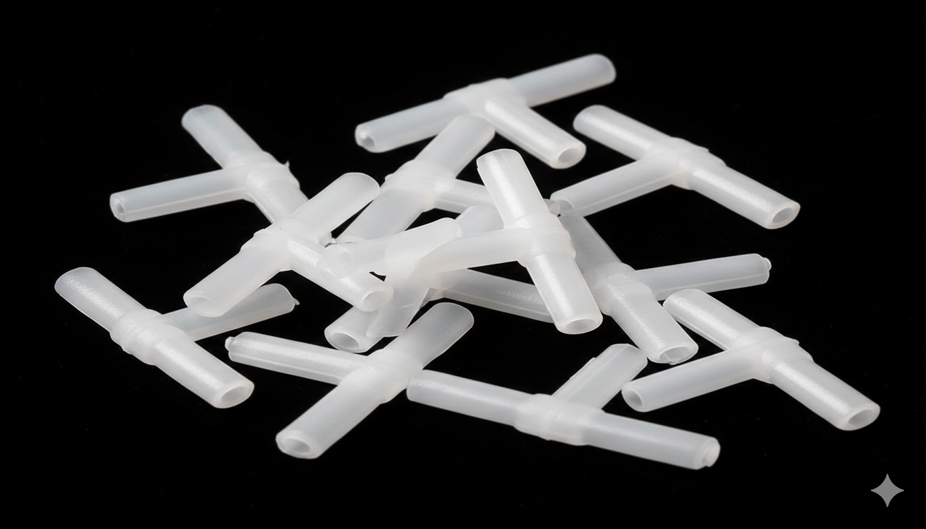 T-shaped 3-way connectors for aquarium air pump tubing -AI61