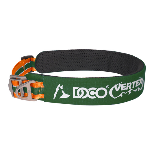 DOCO® VERTEX Reflective Ultralight Mesh Collar For Dogs-2.0 x 35-45cm-Rain Forest