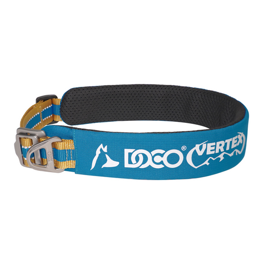 DOCO® VERTEX Reflective Ultralight Mesh Collar For Dogs-2.0 x 25-35cm-Coral Sea