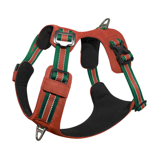 DOCO® VERTEX Reflective Ultralight Mesh Harness Large [Neck 48-59cm;Chest 62]-Canyon
